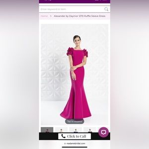 Brand new with tags, Alexander Daymor 1270 Ruffle sleeve dress. Missed return